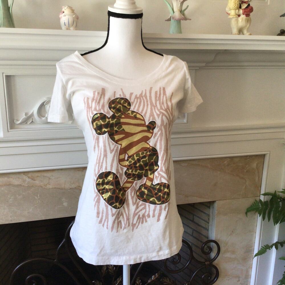 Disney Parks Micky Mouse Camo T-Shirt Sz XL